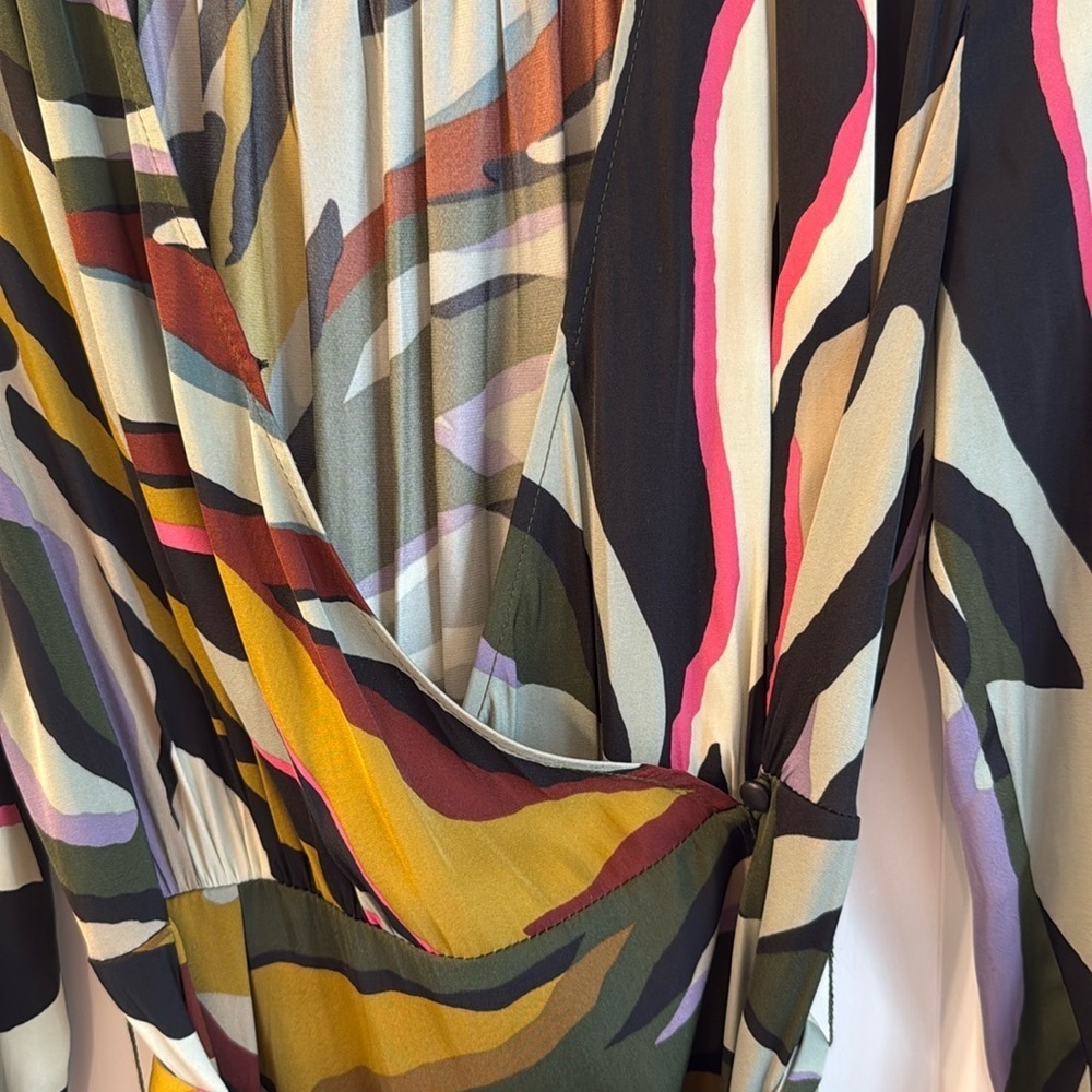 NWOT Corey Lynn Calter Multicolor Abstract Maxi Dress - Picture 7 of 8